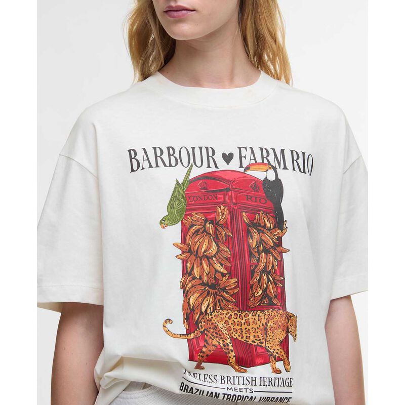 Barbour X FARM Rio Maria Clara T-Shirt image number 2